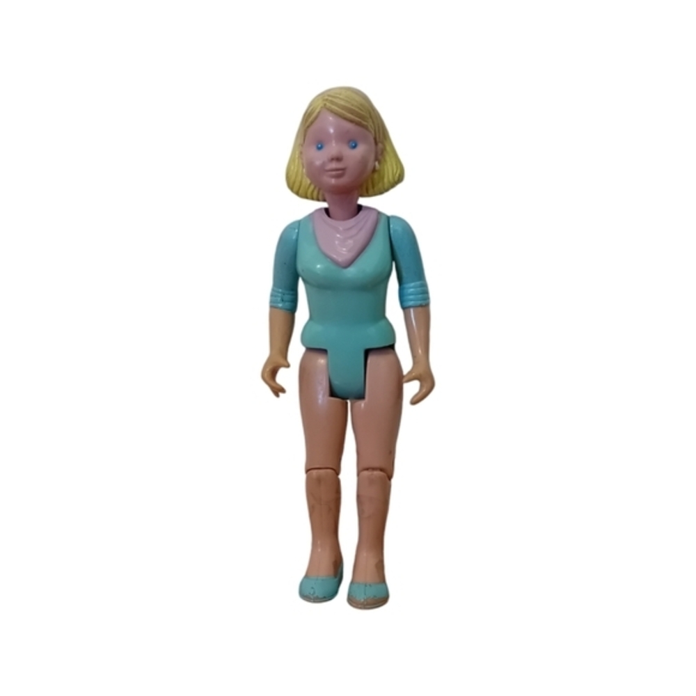 1993 Vintage Fisher Price Loving Family  Dollhouse Mom Blonde Hair Action Figure
